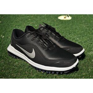 NIKE Lunar Control Vapor 2 Black Silver Golf Shoes 909084-001 Women's Size 8W